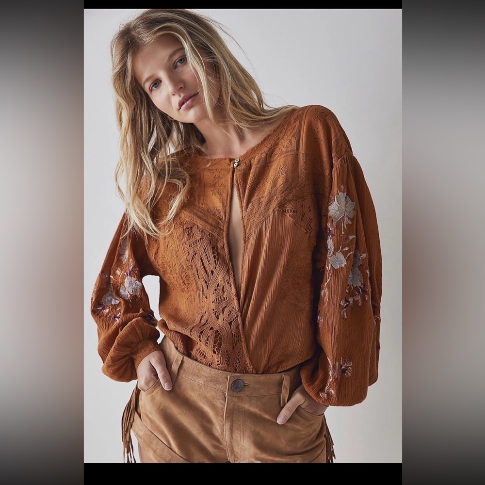 Free People making harmony blouse